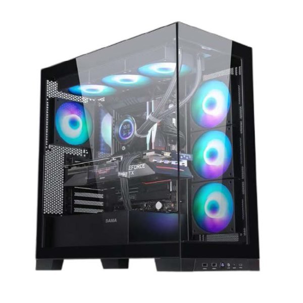 Sama 4503 Computer Case with Unique Side Tempered Glass