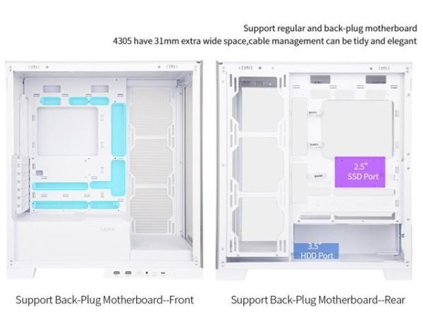Sama 4503 Computer Case with Unique Side Tempered Glass - Image 6
