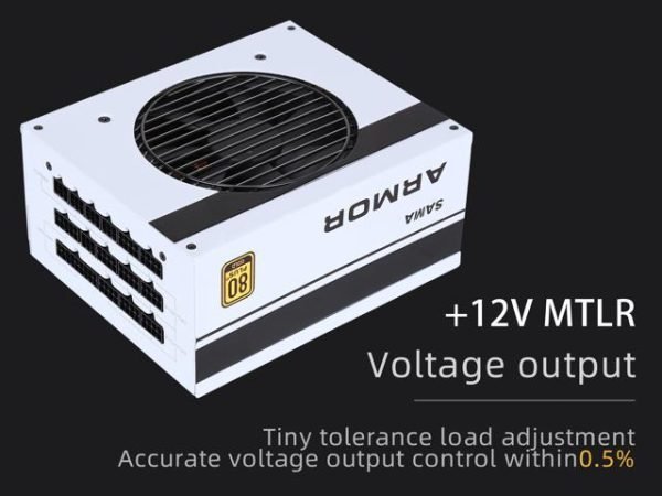 SAMA 750W Power Supply Full Modular 80Plus Gold - PCIe 5.0 & ATX 3.0 - Image 4