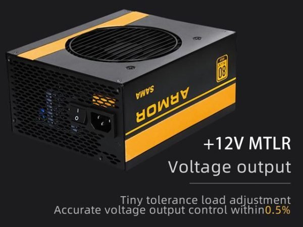 SAMA 750W Power Supply Full Modular 80Plus Gold - PCIe 5.0 & ATX 3.0 - Image 10