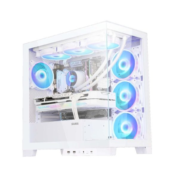 Sama K701 Computer Case with Double side tempered glass - Image 5