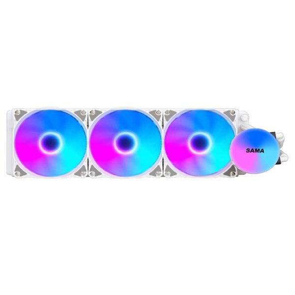 Sama Sl360mm ARGB Liquid Cooler With Video Player and LCD Screen Temperature Display 360 - Image 2