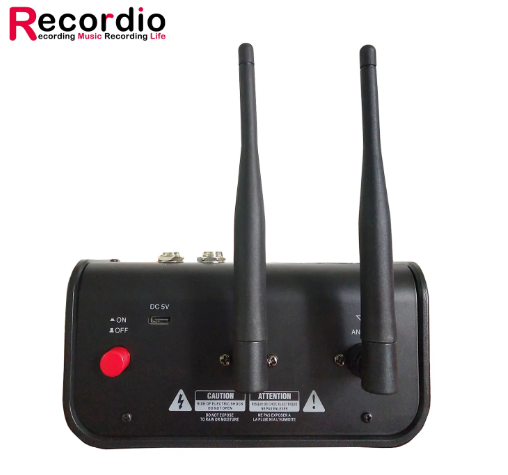 Audio Mixing with UHF Wireless Microphone 4 Channel Stereo Mixer Console Blueteeth USB for DJ Karaoke PC Record - Image 2