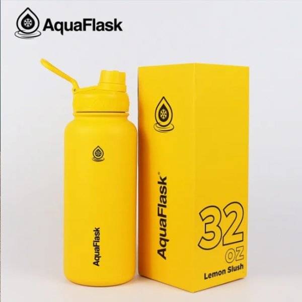 AQUAFLASK 32oz Wide mouth Vacuum Insulated Stainless Steel Drinking Water Bottle - Image 10