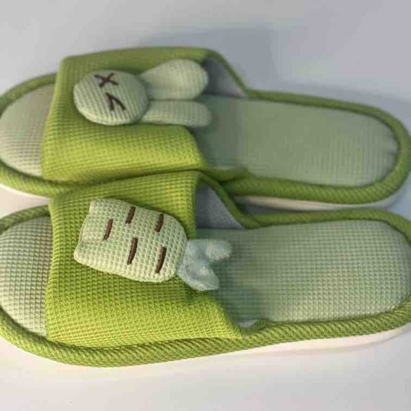 Bunny & Carrot Linen Slipper for Men and Women - Image 5