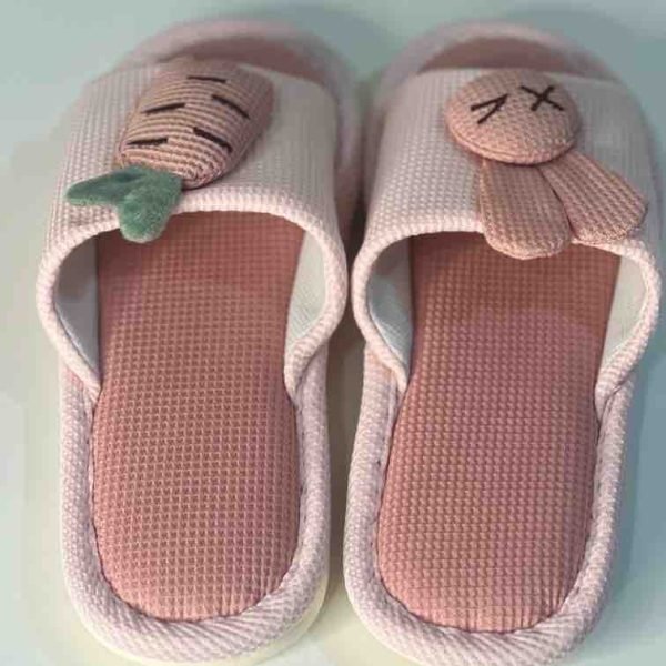Bunny & Carrot Linen Slipper for Men and Women - Image 3