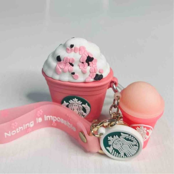 Starbucks silicone case with key chain for AIRPODS Gen 1 / 2 - Image 4