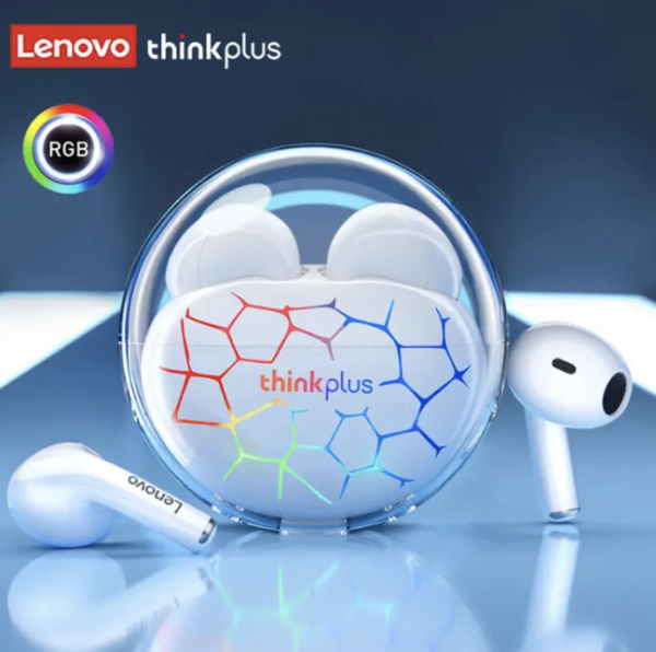 Lenovo LP80 Pro RGB Headphone TWS Bluetooth Wireless LED Lights Earphones Waterproof Noise Reduction Sports Headset Gaming Music Earbuds With MIC - Image 2