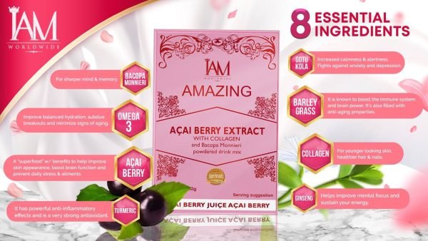 Amazing Acai Berry Extract with Collagen and Bacopa Monnieri - Image 5