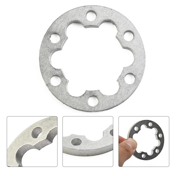 E-Bike Electric Scooter Brake Pads Spacer Six Holes Disc Washer Wheel Aluminum E-Bike Scooter Brake Pads Spacer - Image 4