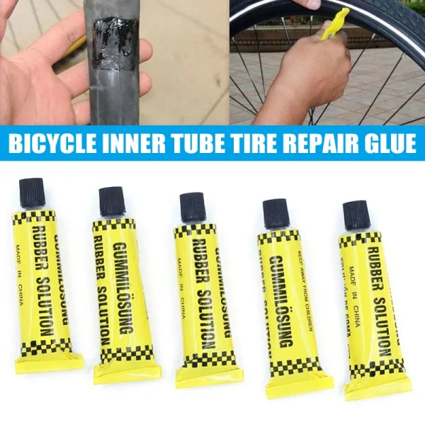 Bicycle Bike Tire Tyre Tube Patching Glue Rubber - Image 2