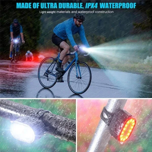Bicycle TailLamp Headlight Waterproof Bike LED Warning Light Mountain Bike Luminous lamp Night Riding Equipment Bike Lights - Image 2
