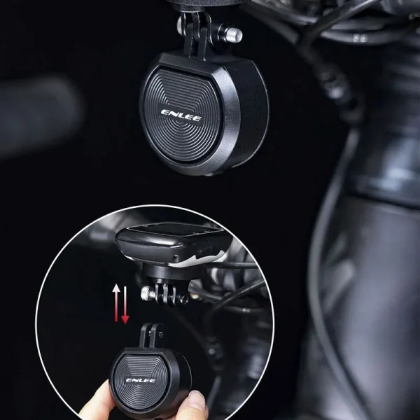 ENLEE USB Charge Bicycle Electric Bell Cycle Motorcycle Scooter Trumpet Horn Anti-theft alarm Siren & Remote Control - Image 2