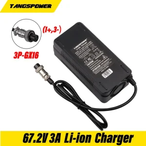 60v Charger Electric Scooter Lithium Battery Li-ion 67.2V 3A Input AC 100-240V Electric Scooter