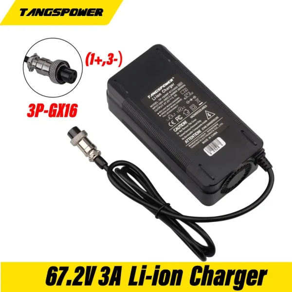 60v Charger Electric Scooter Lithium Battery Li-ion 67.2V 3A Input AC 100-240V Electric Scooter