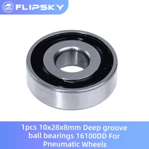 10x28x8mm Deep groove ball bearings 16100DD For Pneumatic Wheels
