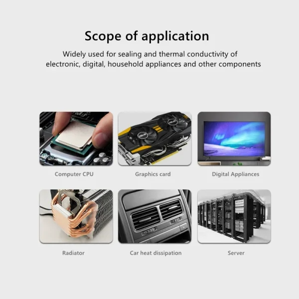 COOLMOON MT8 Thermal Grease Desktop Computer CPU Graphics Card High Conductivity Insulation Heat Dissipation Conductive Paste - Image 5