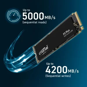 Crucial P3 Plus 500gb/1TB/2TB PCIe Gen4 3D NAND NVMe M.2 SSD