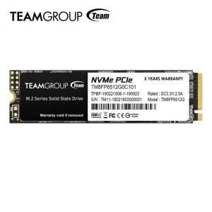 TEAMGROUP 512gb/1TB SLC Cache 3D NAND TLC NVMe 1.3 PCIe Gen3x4 M.2 2280 Internal Solid State Drive SSD