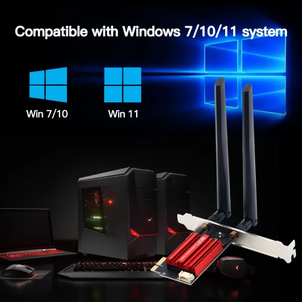 FENVI WiFi 5 PCI-E Wireless Adapter Network Card - Image 4