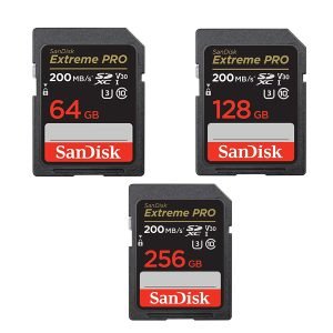 SanDisk Extreme PRO SD Card UHS-I SDHC SDXC 4k Video Read up to 200MB/s U3 C10 V30 Memory Card 256G 128G 64G