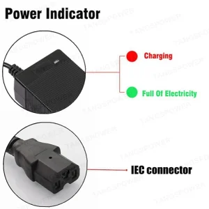 48V 2A Lead-Acid Battery Charger for 57.6V Lead Acid Battery Electric Bike Scooters Motorcycle Charger