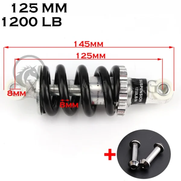 Rear Suspension Shock 125mm 1200LB