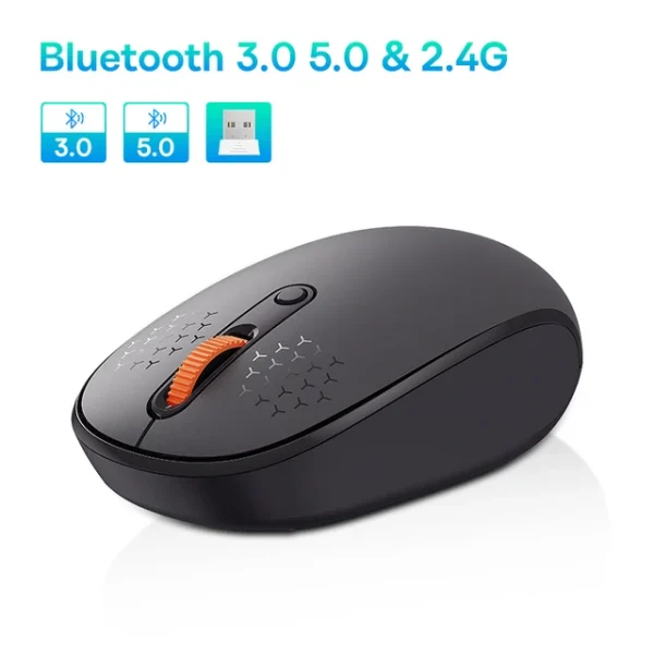 Baseus Mouse Bluetooth Wireless Computer 1600DPI Silent Mouse with 2.4GHz USB Nano Receiver