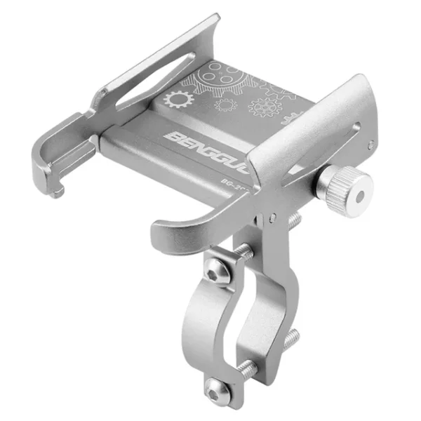 Phone Holder 360° Rotation Aluminum Alloy MTB Bike Phone GPS Bracket Scooter Motorcycle Handlebar - Image 3