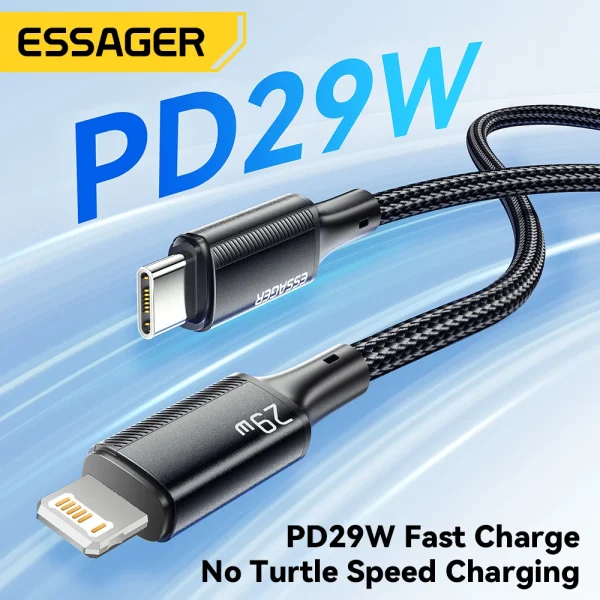 Essager USB C Cable For IPhone 14 13 12 11 pro Max 8 Plus 20W Fast Charging Cable Type C - Image 6