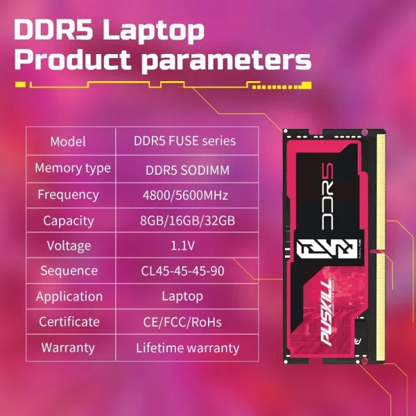 PUSKILL Memoria Ram DDR5 16GB 5600MHz - Image 4