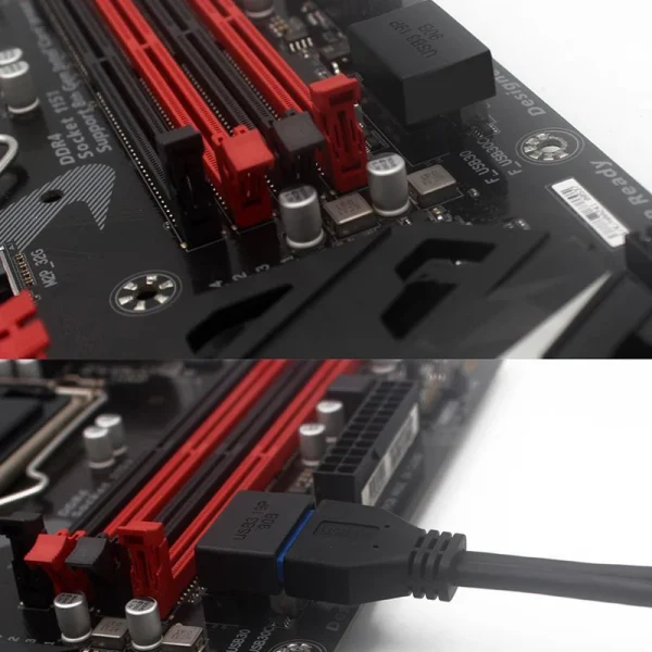 Computer Motherboard Header Adapter Connector USB 3.0 19Pin / 20Pin 90 Degree Desktop Converter Desktop Computer Accessories - Image 3