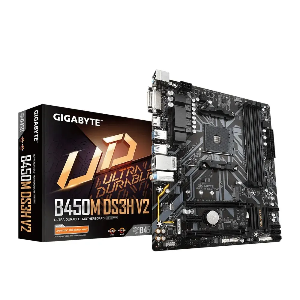 GIGABYTE B450M DS3H V2 Motherboard