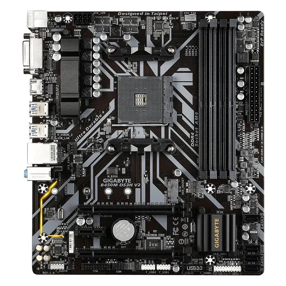 GIGABYTE B450M DS3H V2 Motherboard - Image 2