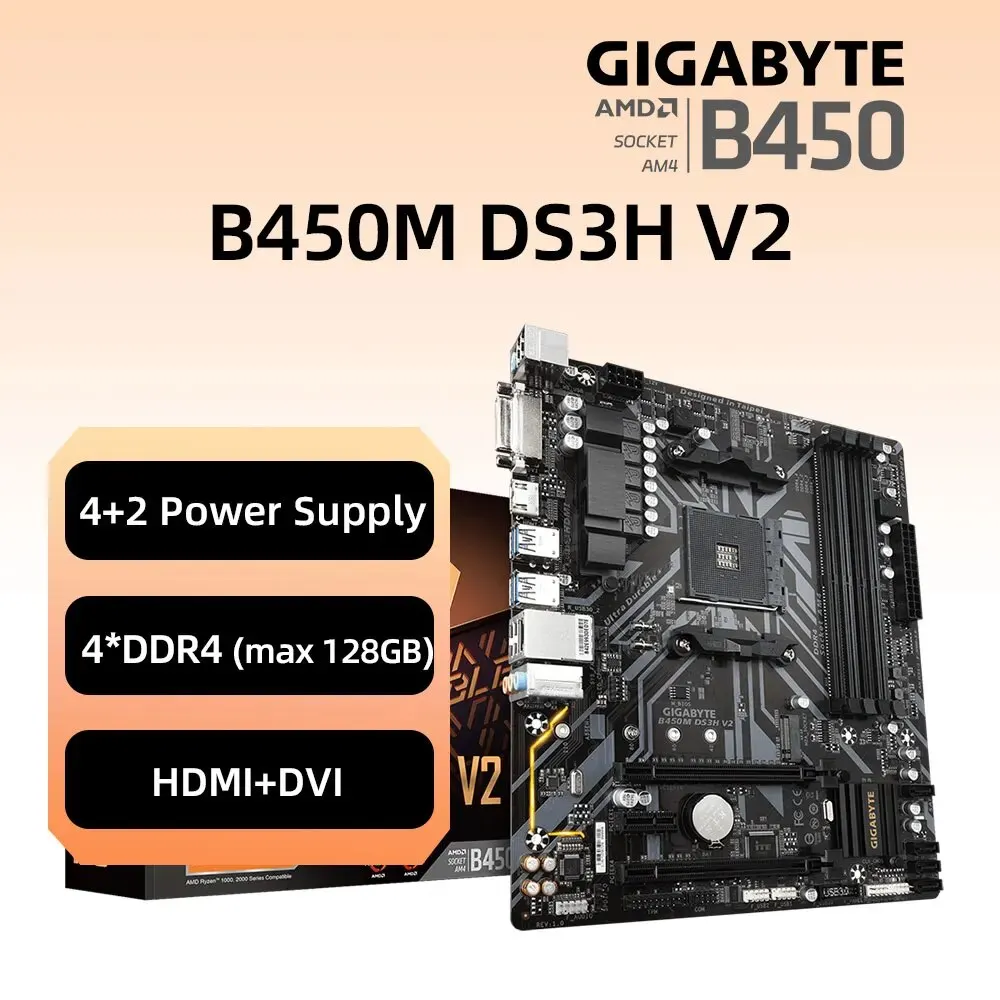 GIGABYTE B450M DS3H V2 Motherboard - Image 5