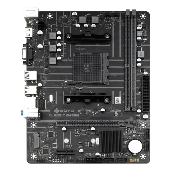 SOYO Motherboard Classic AMD B450M Dual-channel DDR4 Memory AM4 Mainboard M.2 NVME - Image 2