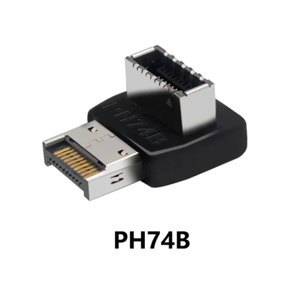 USB Connector Adapter USB3.1 Type-E 90 Degree Converter Adapter Case Front Type C Socket Desktop Computer Motherboard Connector - Image 2