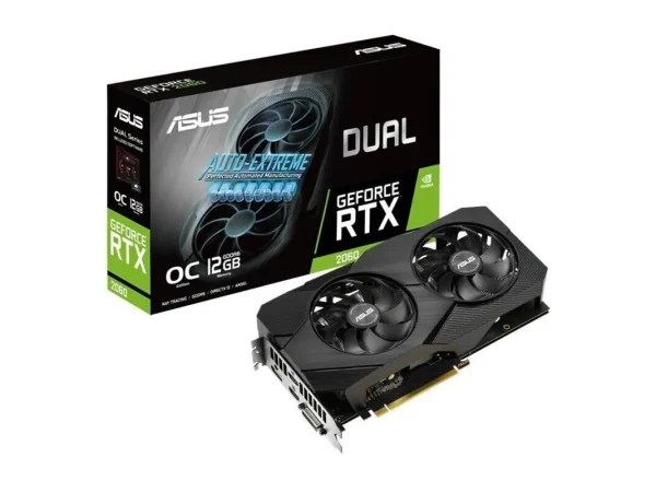 (USED-A) Asus RTX 2060 Dual OC 12GB GDDR6 Graphics Card