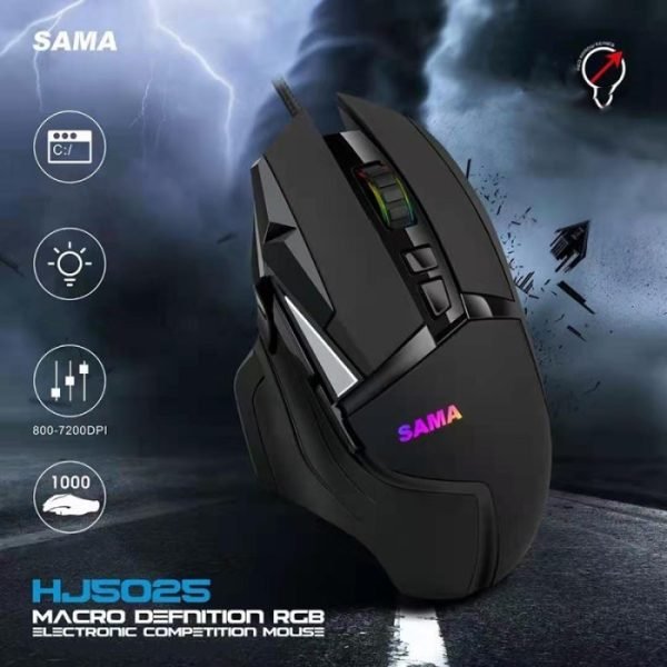 Sama Hj5025 Macro Defnition RGB Mouse - Image 5