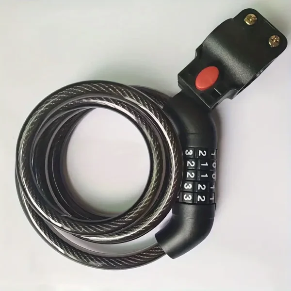 Multifunctional 5-Digit Combination Bike Lock