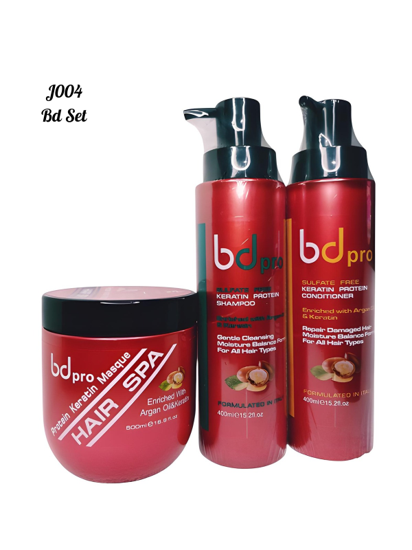 Bd Pro Keratin/Protein 3 in 1 Hair Care Set