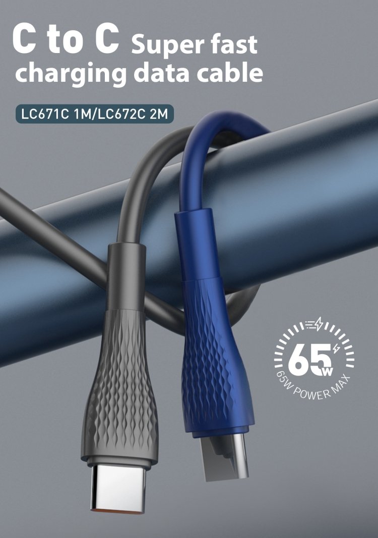 LDNIO 65W LC672C Type-C to Type-C Cable - Image 2