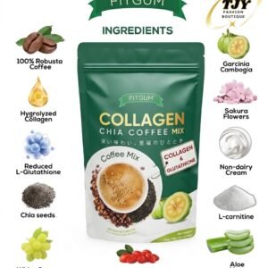 FITGUM Collagen Chia Coffee Mix